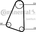Contitech CT504 Ремень ГРМ FIAT 1.0-1.1 84-97 / OPEL 1.3 79-89 (104x15)