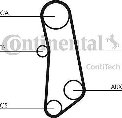 Contitech CT571 ремень грм на FIAT CROMA (154)