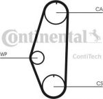 Contitech CT629 ремень грм на VW GOLF III (1H1)