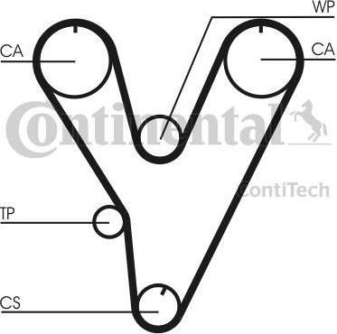 Contitech CT805K1 комплект ремня грм на HYUNDAI GALLOPER I