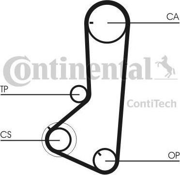 CONTITECH Ремень ГРМ MITSUBISHI 2.4 95-00 (124x29) (MD182294, CT836)