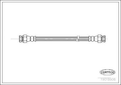 Corteco 19018089 уплотнительное кольцо, стержень кла на TOYOTA CARINA (TA4L, TA6_L)