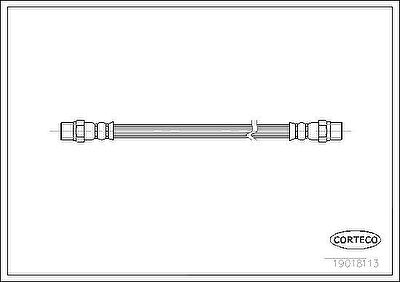 Corteco 19018113 тормозной шланг на VOLVO 240 Kombi (P245)