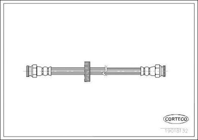 Corteco 19018132 тормозной шланг на FIAT MAREA Weekend (185)