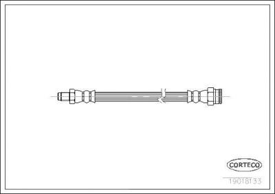 Corteco 19018133 тормозной шланг на FIAT MAREA Weekend (185)