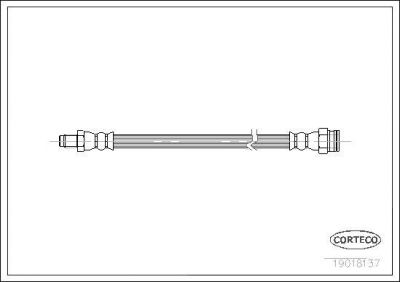 Corteco 19018137 тормозной шланг на FIAT DUCATO Panorama (280)