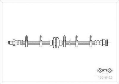 Corteco 19018152 тормозной шланг на FIAT CROMA (154)