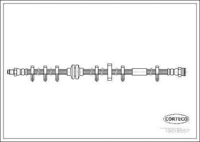 Corteco 19018557 тормозной шланг на FIAT CROMA (154)