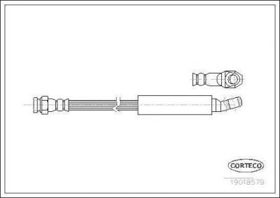 Corteco 19018579 тормозной шланг на FIAT REGATA (138)