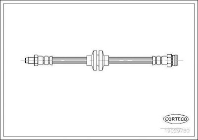 Corteco 19029780 тормозной шланг на ALFA ROMEO 156 (932)