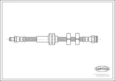 Corteco 19029781 тормозной шланг на ALFA ROMEO 156 (932)