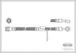 CORTECO Тормозной шланг передний R [504mm] HYUNDAI Accent 94-00 (19032532)