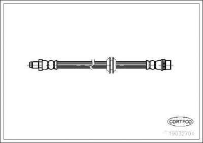 Corteco 19032704 тормозной шланг на MG MG ZT- T