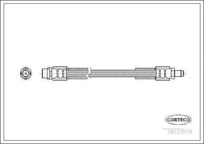 Corteco 19033576 тормозной шланг на AUDI A8 (4E_)