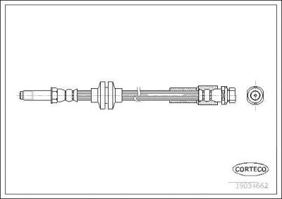 Corteco 19034662 тормозной шланг на FORD FOCUS II седан (DA_)