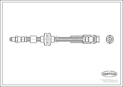 Corteco 19034669 тормозной шланг на FORD FOCUS II седан (DA_)