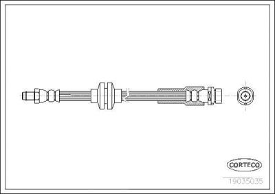 Corteco 19035035 тормозной шланг на MAZDA 3 седан (BK)