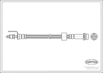 Corteco 19035299 тормозной шланг на FORD TRANSIT фургон