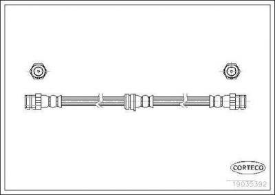 Corteco 19035392 тормозной шланг на AUDI A3 Sportback (8PA)