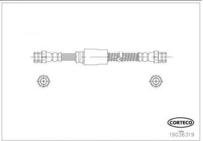 Corteco 19036319 тормозной шланг на AUDI A3 (8P1)