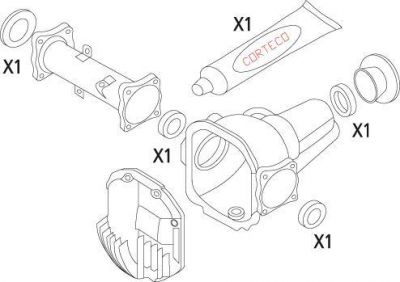 CORTECO Комплект прокладок, дифференциал (19536138)