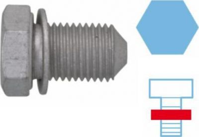 Corteco 220125S резьбовая пробка, масляный поддон на AUDI A3 (8P1)