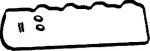 CORTECO Прокладка клапанной крышки MITSUBISHI L200/L300/PAJERO/PAJERO SPORT 87- 2.3D/2.5D/TD (компл.) (440053P)