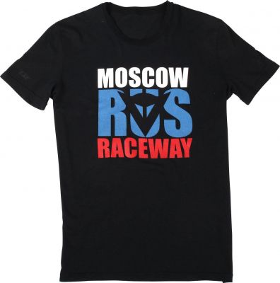 DAINESE MOSCOW D1 T-SHIRT - BLACK футболка L (1896585-001-L)