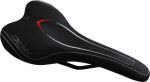 Седло DDK-D060 спортивное Cro-Mo рамка черное-красное