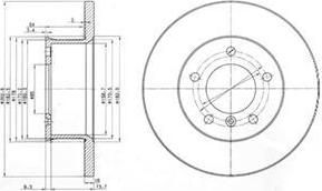 Delphi BG2556 тормозной диск на PUCH G-MODELL (W 463)