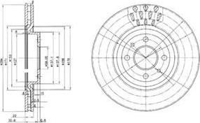 Delphi BG2617 тормозной диск на FIAT TIPO (160)