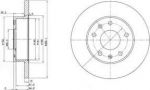 Delphi BG3426 Диск тормозной LAND ROVER FREELANDER 1.8-2.5 98-06 передний не вент. D=262мм.