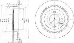 Delphi BG3662C тормозной диск на MINI MINI Roadster (R59)