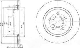 Delphi BG3897C тормозной диск на FORD C-MAX (DM2)