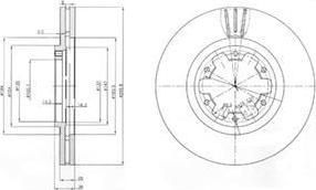 Delphi BG3972 тормозной диск на NISSAN PATHFINDER II (R50)