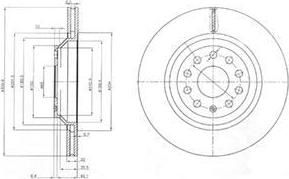 Delphi BG3975 тормозной диск на VW PASSAT (3C2)