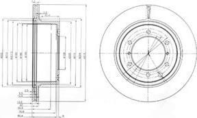 Delphi BG4014 тормозной диск на HYUNDAI TERRACAN (HP)