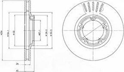 Delphi BG4098 тормозной диск на HYUNDAI H-1 / STAREX