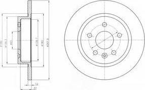 Delphi BG4199C тормозной диск на OPEL MOKKA