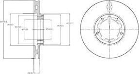 Delphi BG4217 тормозной диск на NISSAN CABSTAR