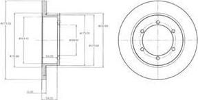 Delphi BG4218 тормозной диск на NISSAN CABSTAR