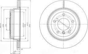 Delphi BG4243C тормозной диск на X3 (F25)