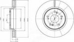 Delphi BG4250 Диск тормозной HONDA CR-V III 2.0-2.4 07- передний