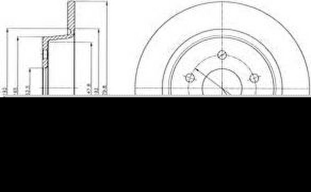 Delphi BG4533C тормозной диск на FORD C-MAX II (DXA/CB7, DXA/CEU)