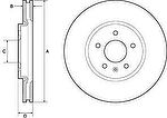 Delphi BG4672C тормозной диск на OPEL ZAFIRA TOURER C (P12)