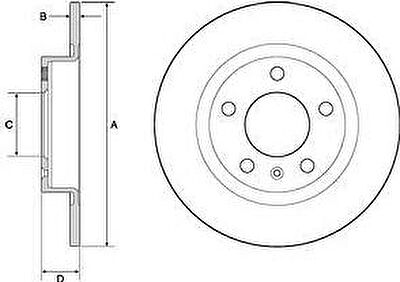 Delphi BG4675 тормозной диск на OPEL CORSA D