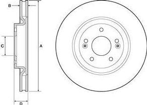 Delphi BG4683C тормозной диск на HYUNDAI i40 CW (VF)