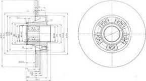 Delphi BG9031RS тормозной диск на OPEL VIVARO фургон (F7)