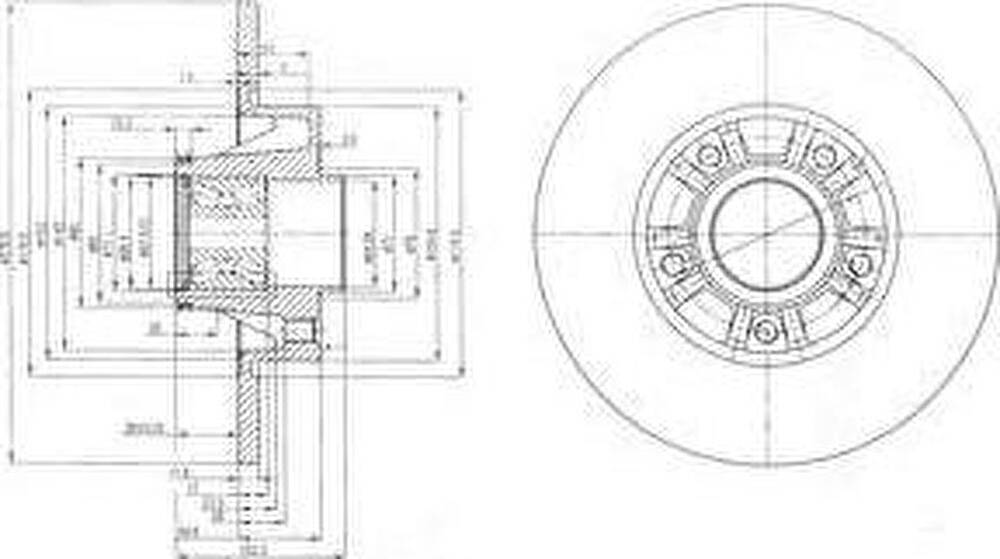 Delphi BG9031RSC тормозной диск на OPEL VIVARO фургон (F7)
