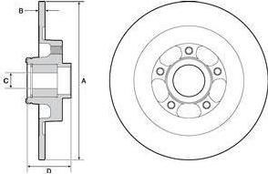 Delphi BG9138RSC тормозной диск на RENAULT LAGUNA III (BT0/1)